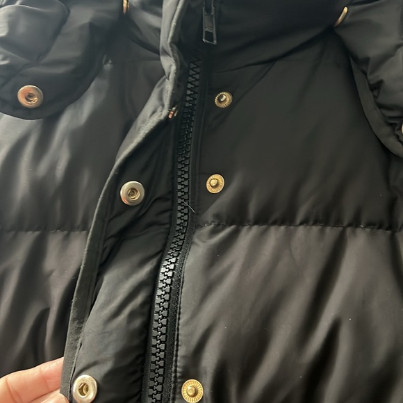 J. Crew Long Wintress Puffer Jacket Waist Tie Medium Petite - Picture 8 of 13